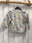Preview: H&M Pullover Gr. 92  grau bunte Farbflecken schwarze Schrift