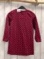 Preview:  Kleid Gr. 122  rot rosa Punkte Schmetterlinge