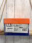 Preview: neu  Lernbox  blauer Karton mit orange Deckel + 8 Ternnkarten 