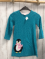 Preview:   Kleid  Gr. 128  türkis weiße Punkte Pinguin 