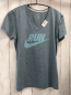 Preview: Nike  Sportshirt Gr. 164/170  petrol grau meliert mint Schrift 