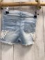 Preview:   Shorts  Gr. 92  hellblau Jeans weiße blumenhäkelei Fransensaum Bund verstellbar 