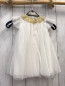 Preview: H&M  Kleid  Gr. 80  weiß Tüllüberrock goldene Stickerei 