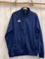 Preview: Adidas  Joggingjacke Gr. L blau weiße Schrift + Label 