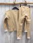 Preview: 2tlg Zara  Schlafanzug  Gr. 128  beige Struktur creme Bund 