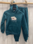 Preview: 2tlg  Pullover + Jogginghose  Gr. 116  petrol Nicky Kapuze weißes Tier 