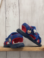 Preview: neu  Sansdalen  Gr. 28  blau dunkelblaue Punkte Mickey Mouse roter Bund 