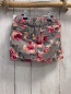 Preview: H&M  Rock Gr. 110  hellgrau Kord Blumen Bund verstellbar 