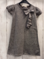 Preview: H&M  Kleid  Gr. 110  grau silber Glitzer große Schleife 