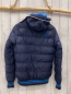 Preview: Cars Jeans  Winterjacke  Gr. 158/164  dunkelblau blau hellblauer Streifenbund hellblaue Reißverschlüsse 