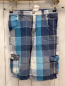 Preview: Tom Tailor  Shorts  Gr. 134  blau hellblau hellgrau weiß kariert 