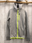 Preview: Vingino  Sweatjacke  Gr. 158/164  grau Kapuze hellgrüne Reißverschlüsse 
