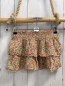 Preview: Zara  Rock Gr. 110  creme bunte Blumen Rüschen 