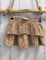 Preview: Zara  Rock Gr. 110  creme bunte Blumen Rüschen 