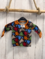 Preview: H&M Langarmshirt  Gr. 68  braun bunte Monster orange Bund 