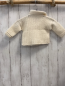 Preview:   Pullover  Gr. 74  weiß Streifek Zöpfe Rauten 