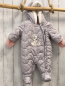 Preview: Disney  Winteroverall Gr. 62  grau weißer Hase weißer Plüschbund 