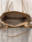 Preview: neu DKNY Tasche  beige/grau graue Schrift + hellbraune Riemen 