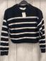 Preview: H&M  Pullover  Gr. 134/140  schwarz weiße Streifen Strick Rippen 