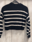 Preview: H&M  Pullover  Gr. 134/140  schwarz weiße Streifen Strick Rippen 