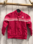 Preview: Adidas  Joggingjacke  Gr. 98  pink + weiß rosa Streifen weiße Schrift + Label  