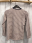 Preview:   Langarmshirt  Gr. 146/152  beige graue Streifen Pialettenschrift 