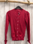 Preview: Lebig  Strickjacke  Gr. 146/152  rot mit Glitzerpunkten 