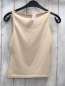 Preview: Review  Top  Gr. 158/164  beige silber Pailettenschrift mit goldenem Rand 