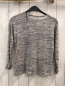 Preview: H&M  Pullover  Gr. 146/152  hellgrau grau meliert Strick schwarzer Stern 
