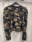 Preview: Zara  Pullover  Gr. 158/164  kiwi braun beige schwarz gemustert Steine 