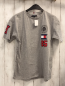 Preview: Tommy Hilfiger  T-Shirt  Gr. 164  grau blau weiß rote Fahne Zahl + dunkelgraue Schrift 