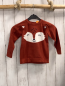 Preview:   Pullover  Gr. 92  braun Strick weißss Fuchsgesicht 