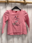 Preview: S´Oliver  Langarmshirt  Gr. 104  rosa Ballerina mit Tüllrock mit silber Pailetten
