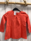 Preview: S´Oliver  Langarmshirt  Gr. 98  hellrot Schrift mit Rosetten