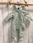 Preview:   Overall Gr. 62  mint Kapuze mit weißem Plüschfutter 