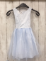 Preview: Vertbaudet  Kleid  Gr. 116  hellblaues Oberteil transparenter Tüllüberrock