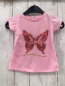 Preview:   T-Shirt  Gr. 74  rosa Pailettenschmetterling 