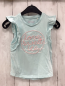 Preview: Esprit  T-Shirt  Gr. 92  hellblau rosa Schrift weiße Wellen 