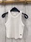 Preview: Zara  Top Gr. 110  weiß Rippen 