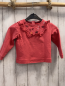 Preview: S´Oliver  Pullover Gr. 92  himbeere gestickte Blumen Rüschen 