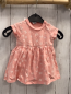 Preview: Dopodopo  Kleid  Gr. 62  rosa weiße Schmetterlinge Bodyunterteil 