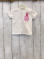 Preview: Benetton  T-Shirt  Gr. 62  weiß gestreifte Brusttasche mit Hase 