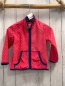 Preview:   Fleecejacke  Gr. 86  rot rosa Punkte blauer Bund 