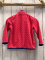 Preview:   Fleecejacke  Gr. 86  rot rosa Punkte blauer Bund 