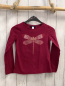 Preview: Okaidi  Langarmshirt  Gr. 128  rot Libelle mit Blumen + Glitzer 
