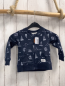 Preview: Ebbe  Sweatjacke  Gr. 74  blau weiße Bilder Marinemotive 