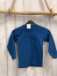 Preview: Petit bateau  Langarmshirt  Gr. 110  blau hellblaue Streifen Schrift 