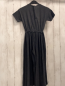 Preview: Zara  Jumpsuit  Gr. 128  dunkelgrau Hosenbeine crincled mit breitem Schlag 