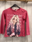 Preview: Top Model Langarmshirt  Gr. 128  pink Mädchen Schrift 