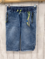 Preview:   Shorts Gr. 182/188  blau Jeans schwarz hellgrüne Reißverschlüsse 